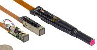 Sensor module in various states of assembly